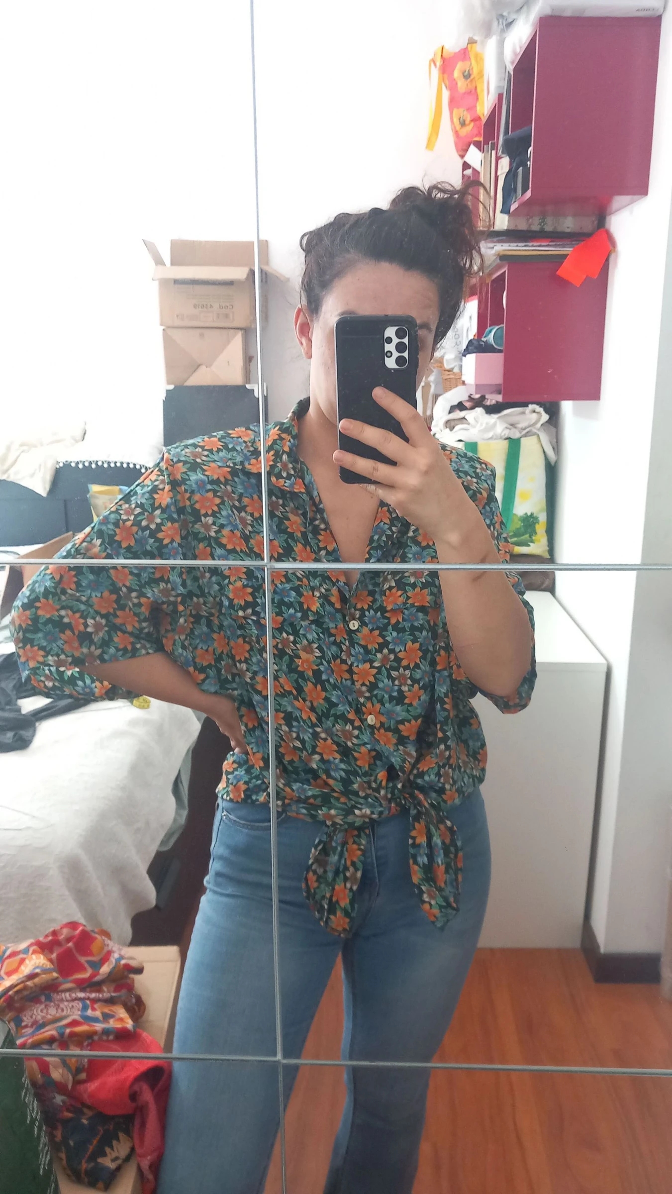 Camisa floral vintage, hecha en Portugal – photo 4
